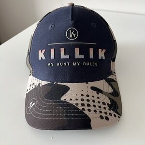 Killik Outdoor Cap Q3 Tech Polyester Gray Logo Adj Baseball Hat Ladies‎ Fit